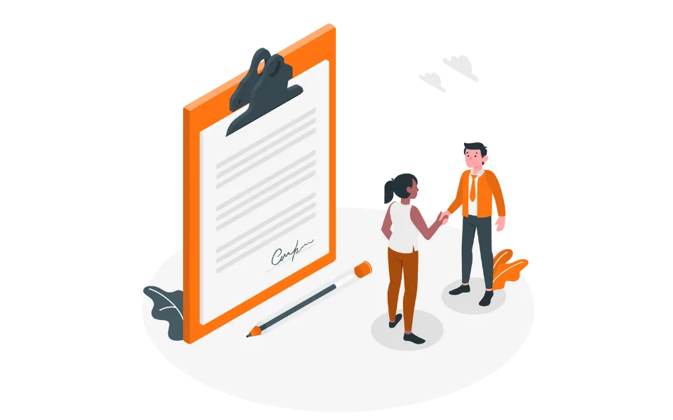 Illustratie van HR die ondersteuning krijgt bij een op maat gemaakt vitaliteitsprogramma